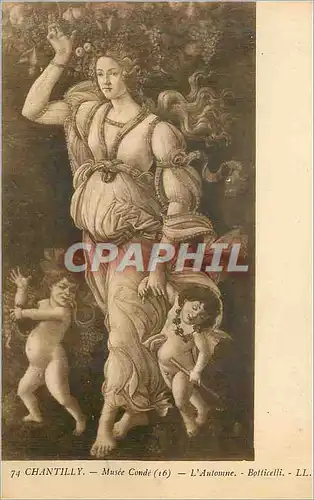 Cartes postales 74 chantilly musee conde (16) l automne botticelli