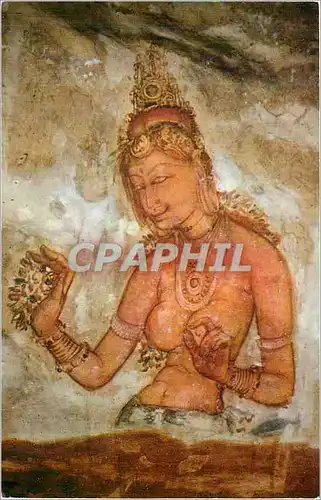 Moderne Karte Cp 65 1500 year old fresco at sigiriya ceylon