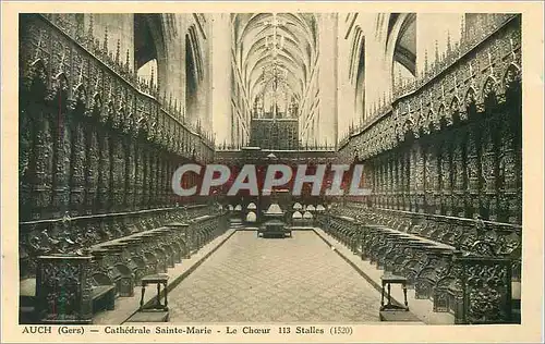 Cartes postales Auch (gers) cathedrale sainte marie le choeur 113 stalles (1520)