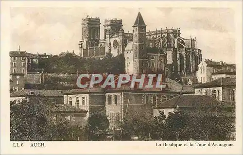 Cartes postales Ll 6 Auch basilique et la tour d armagnac