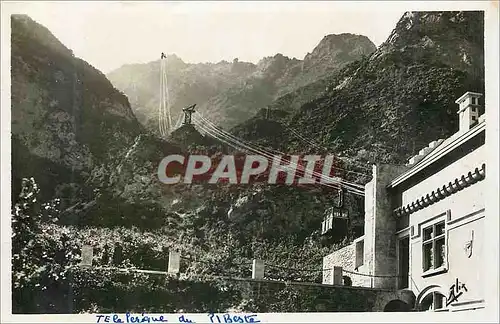 Cartes postales moderne Les pyrenees editions alix bagneres de bigorre n 5 le trajet du telepherique du pibeste depart d