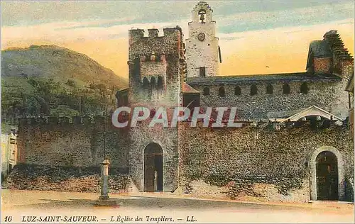 Cartes postales 16 luz saint sauveur l eglise des templiers