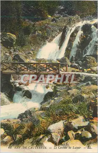 Cartes postales 68 env cauterets la cascade de lutour