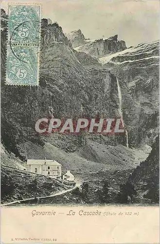 Ansichtskarte AK Gavarnie la cascade (chute de 422m)