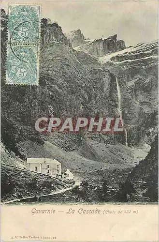 Cartes postales Gavarnie la cascade (chute de 422m)