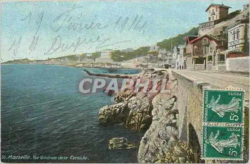 Cartes postales Marseille Vue generale de la Corniche