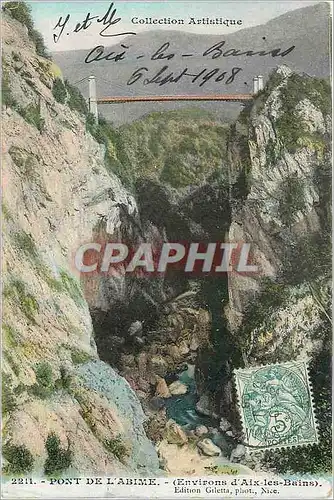 Cartes postales Pont de l Abime Evirons d Aix les Bains