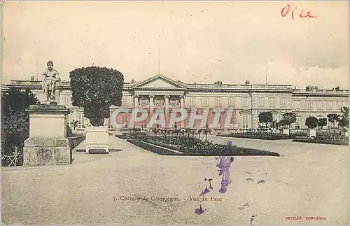 Cartes postales Chateau de Compiegne Vue du Parc