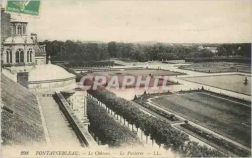 Ansichtskarte AK Fontainebleau Le Chateau Le Parterre