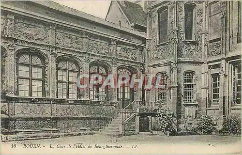 Cartes postales Rouen La Cour de l Hotel de Bourgtheroulde