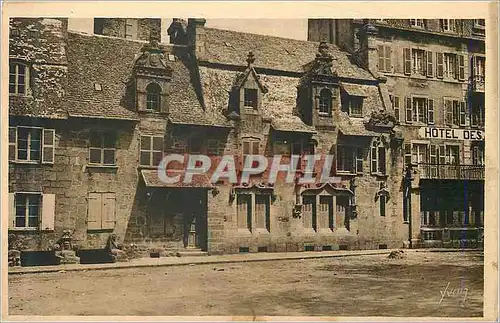Cartes postales Roscoff Finistere Place Michel Bouquet Vieille Maison