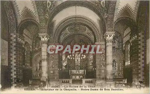 Cartes postales La Vallee de la Thur Odern Interieur de la Chapelle Notre Dame de Bonsecours