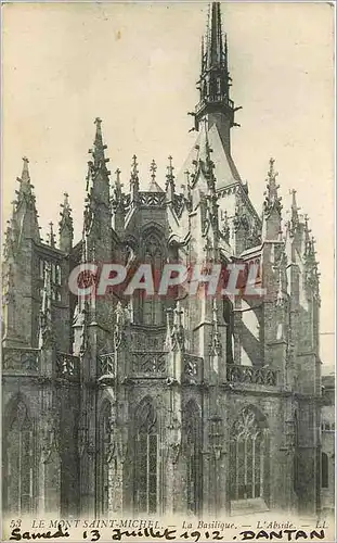 Cartes postales Le Mont Saint Michel La Basilique L Abside