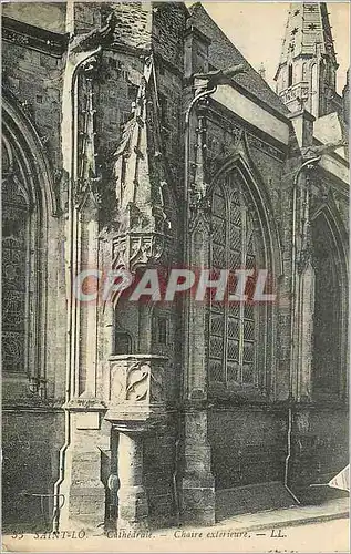 Cartes postales Saint Lo Cathedrale Choire exterieure