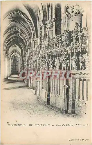 Cartes postales Cathedrale de Chartres Tourd du Choeur