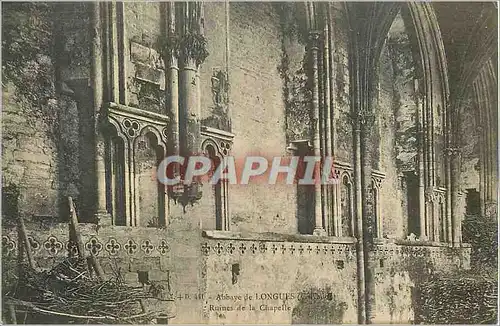 Cartes postales Abbaye de Longues Ruines de la Chapelle