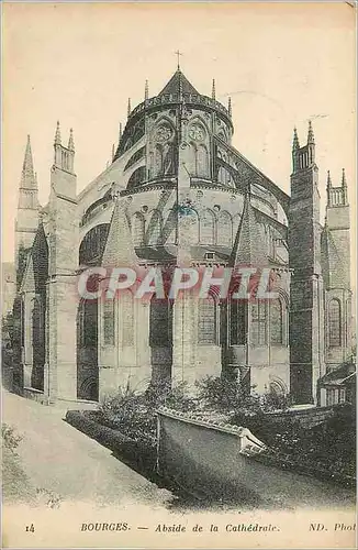 Cartes postales Bourges Abside de la Cathedrale