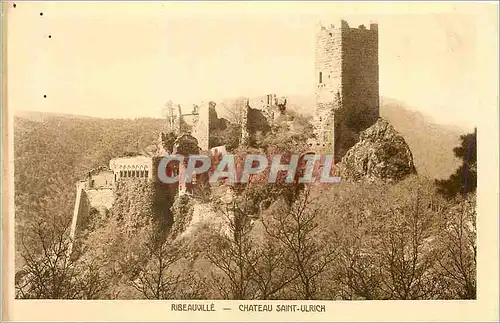 Cartes postales Ribeauville Chateau Saint Ulrich