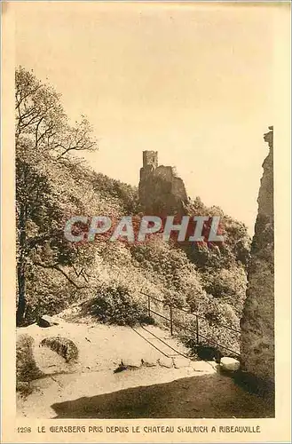 Cartes postales Le Gersberg pris depuis le Chateau St Ulrich a Ribeauville