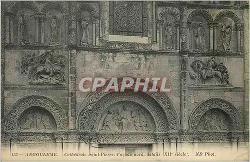 Cartes postales Angouleme Cathedrale Saint Pierre Facade nord