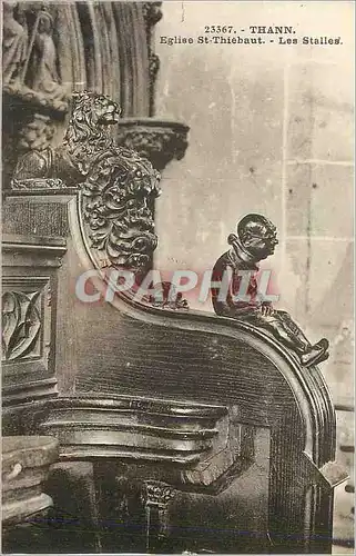 Cartes postales Thann Eglise St Thiebaut Les Stalles