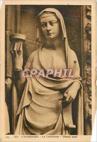 Cartes postales Strasbourg La Cathedrale Vierge sage