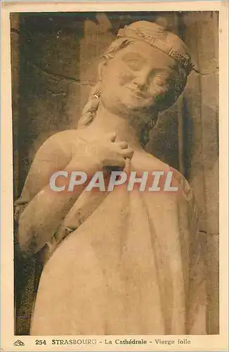 Cartes postales Strasbourg La Cathedrale Vierge folle