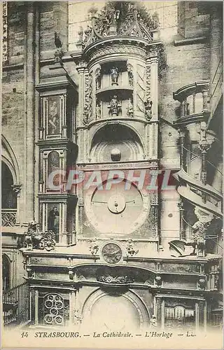 Cartes postales Strasbourg La Cathedrale L Horloge