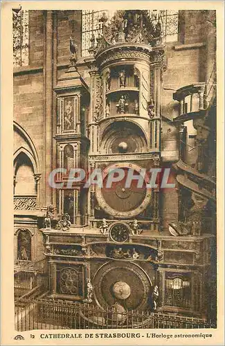 Cartes postales Cathedrale de Strasbourg L Horloge astronomique