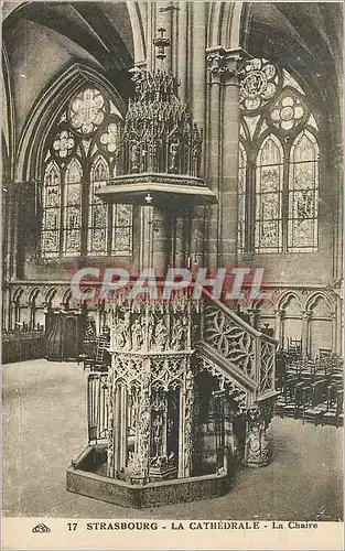 Ansichtskarte AK Strasbourg La Cathedrale La Chaire