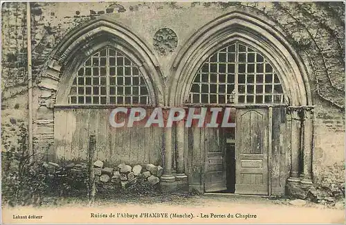 Ansichtskarte AK Ruines de l Abbaye d Hambye Manche Les portes du Chapitre