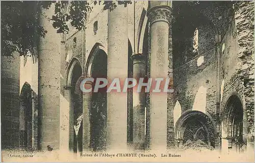 Ansichtskarte AK Ruines de l Abbaye d Hambye Manche Les Ruines