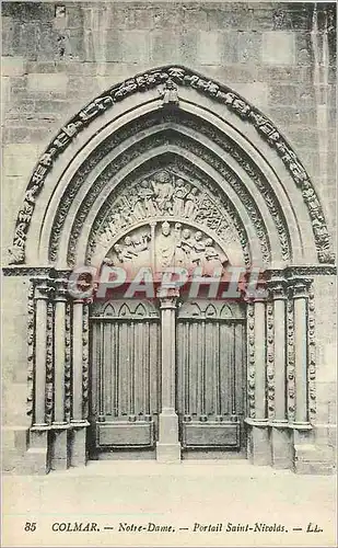Cartes postales Colmar Notre Dame Portail Saint Nicolas