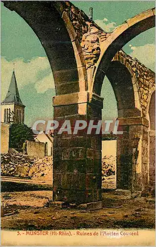 Cartes postales Munster Ht Rhin Ruines de l Ancien Couvent