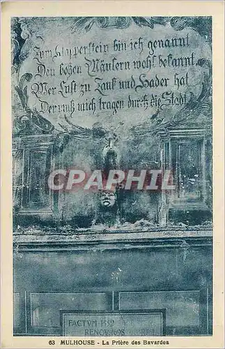 Cartes postales Mulhouse La Priere des Bavardes