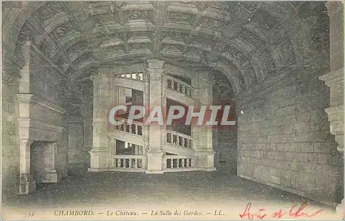 Cartes postales Chambord Le Chateau La Salle des Gardes