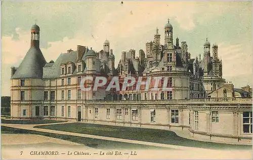 Cartes postales Chambord Le Chateau Le cote Est