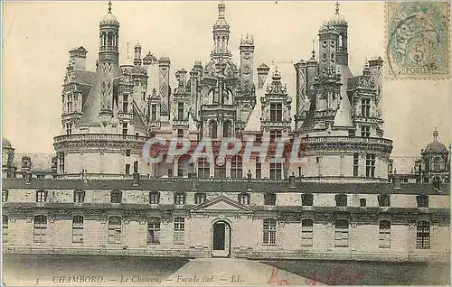 Ansichtskarte AK Chambord Le Chateau Facade sud