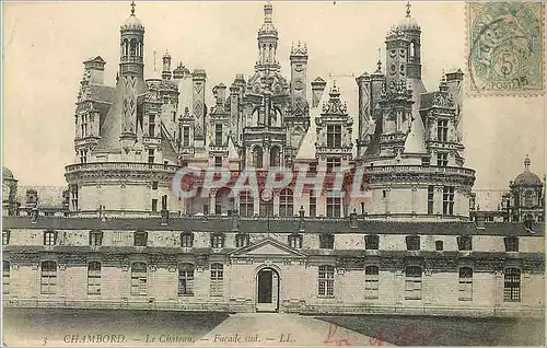 Cartes postales Chambord Le Chateau Facade sud