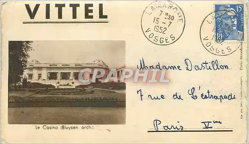 CARTE 4 volets Vittel Le Casino