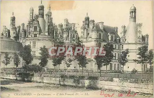 Cartes postales Chambord Le Chateau L Aile Francois