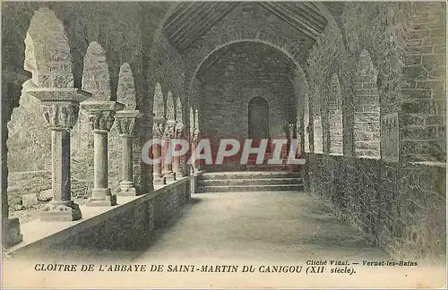 Ansichtskarte AK Cloitre de l Abbaye de Saint Martin du Canigou