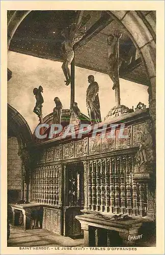 Cartes postales Saint Herbot Le Jube Table d Offrandes