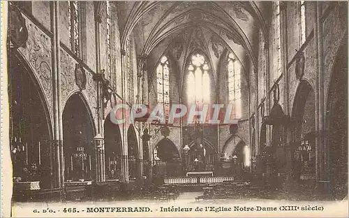 Ansichtskarte AK Montferrand Interieur de l Eglise Notre Dame