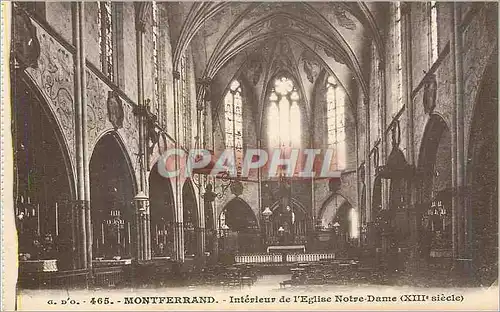Cartes postales Montferrand Interieur de l Eglise Notre Dame