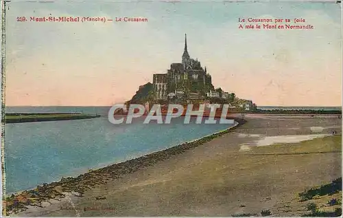 Ansichtskarte AK Mont St Michel Manche Le Coussnon