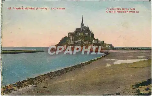 Cartes postales Mont St Michel Manche Le Coussnon