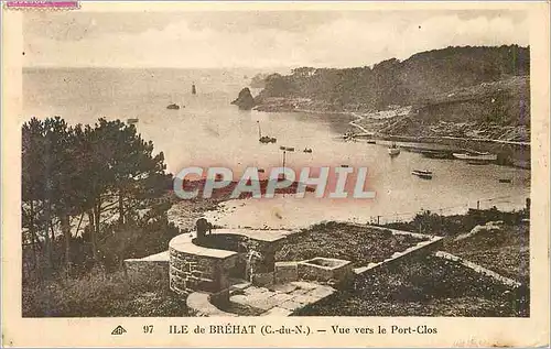 Cartes postales Ile de Brehat C du N Vue vers le Port Clos