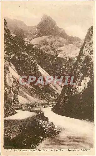 Cartes postales Route de Bedous a Urdos Gorge d Esquil