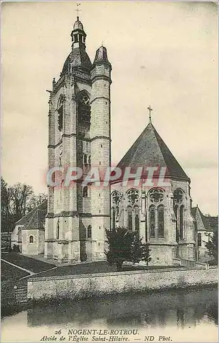 Cartes postales Nogent le Rotrou Abside de L Eglise Saint Hilaire